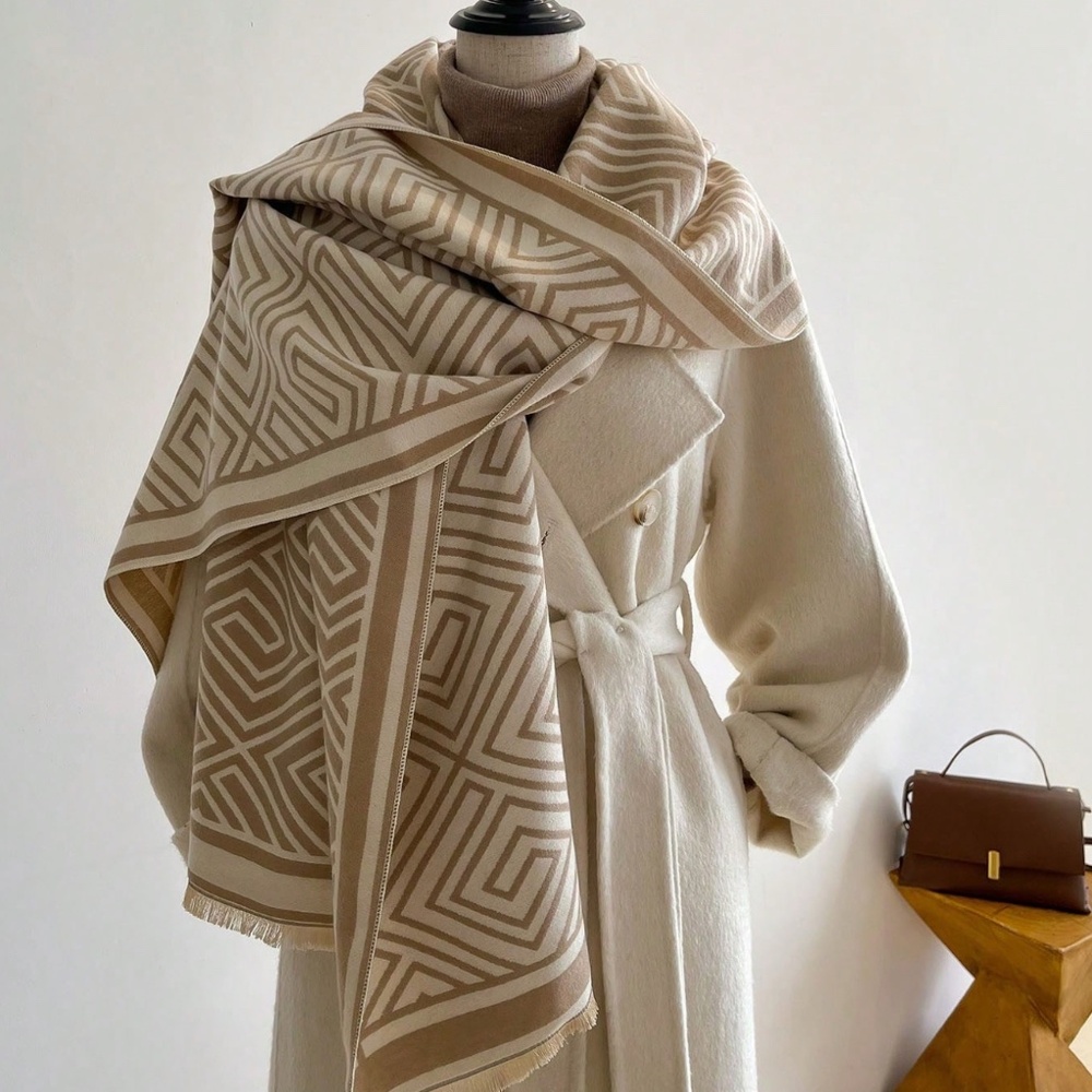 Luxury Soft Blanket Scarf Wraps - Cashmere Fall/Winter Scarf - Oversized Scarf